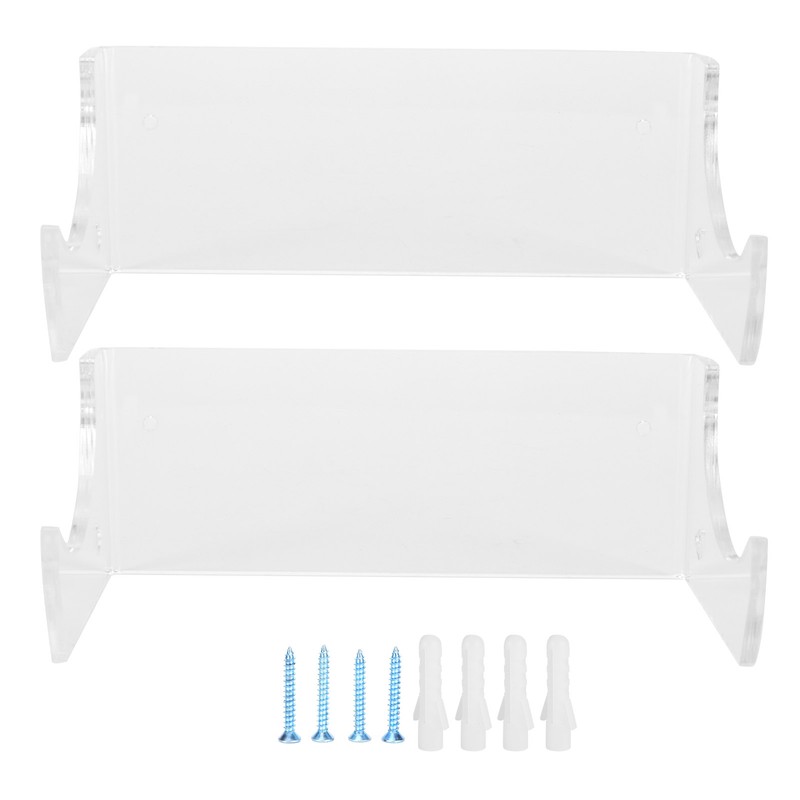 2Pcs Wall Shelf Skateboard Hanger Display Storage Rack Snowboard Organizer