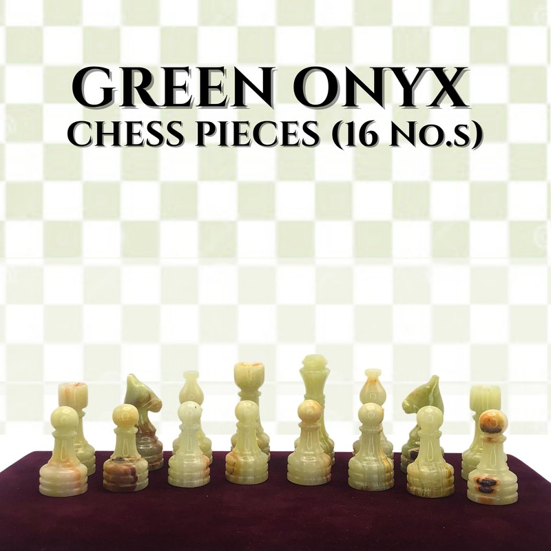 OceanicX Handcrafted Premium Marble Chess Pieces Set – Elegant 32-Piece