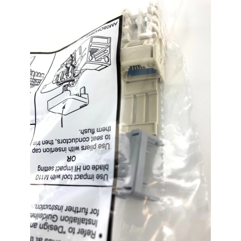 Commscope Systimax MGS600-246 GigaSpeed X10D Cat6a Modular Jack, Ivory ~STSI