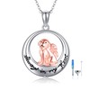 ONEFINITY Dog Urn Necklace for Ash 925 Sterling Silver Pet