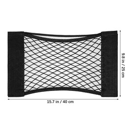 iplusmile 4Pcs Mesh Cargo Net Organizer for Car Trunk Storage Elastic Rear Trunk Boot Storage Net Pouch for SUV Truck Rv 16X10 Inch Pocket for Automotive and Outdoor Use