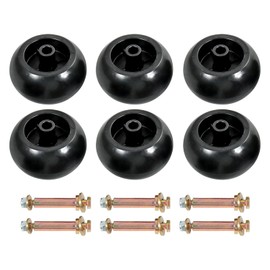 DICMIC 6Pcs Lawn Mower Anti Scalp Deck Wheel Kit Compatible with Bad Boy 022-5234-98 Exmark 103-3168 103-4051 103-7263 1-603299 & Many Bore 5/8” Wheel Size