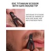 TIKIDESIGN Titanium Nose Hair Scissors