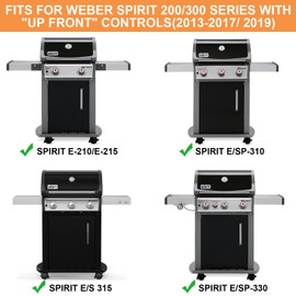 69828 Locking Casters for Weber Spirit Grill Replacement Wheels for Weber Spirit 200 & 300 SER Grills Spirit E215 E210 S210 E220 S220 Grill Parts Spirit E310 Spirit E320 S310 S320 Grill Wheels, 2PCS
