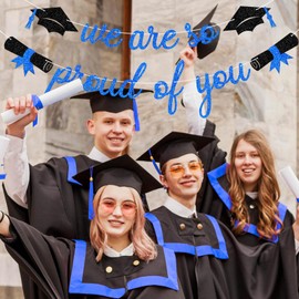 Graduation We Are So Proud Of You Banner Party Supplies School Home Car Decorations