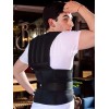 Faja Chaleco Corrector Postura Hombre Negro 3 Velcros Ajuste XXL