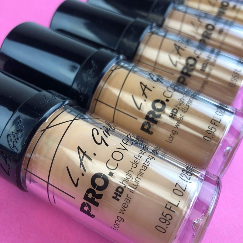 L.A. Girl Pro Coverage Liquid Foundation, Beige, 0.95 Fl Oz
