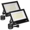 XXBSAZ 2 Pack 50W Flood Lights Outdoor Convertible IP66 Water-Proof