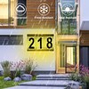 XINDEW Solar House Numbers for Outside, 3D Acrylic Number Colorful