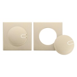 uxcell 2pcs Pipe Wall Covers 51mm/2" ID Square Self-Adhesive Wall Hole Cover Plate with Removable Snap-In Rectangle Hole Cover for Wall Wire Hole Air-Conditioning Dust Pipe Faucet, Gold