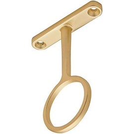 TAG Hardware Premium Round Wardrobe Tube Suspended Center Closet Rod Support Bracket with Installation screws for Standard 1-5/16" Diameter Closet Rods (Matte Gold)