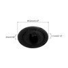 sourcing map 160PCS Screw Cap Covers, 12mm Waterproof Plastic Screw