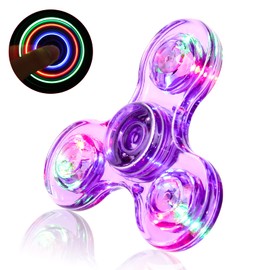 SCIONE LED Fidget Spinners Toy Gift for Kids,Light up Sensory Fidget Toys for Toddlers,Glow in the Dark Toys-ADHD Anxiety Toys Stress Relief Reducer Hand Finger Spinners Return Gift and Prize for kids