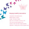Pack of 2 3D Paper Butterfly Banner Hanging Decorative Garland
