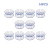 10 Pack Double Sided Suction Cups, Clear Suction Cups, Glass