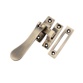 Infinity Decor Victorian Antique Brass Casement Fastener Window Latch Lock – Spoon Handle Catch Ideal for Casement Windows