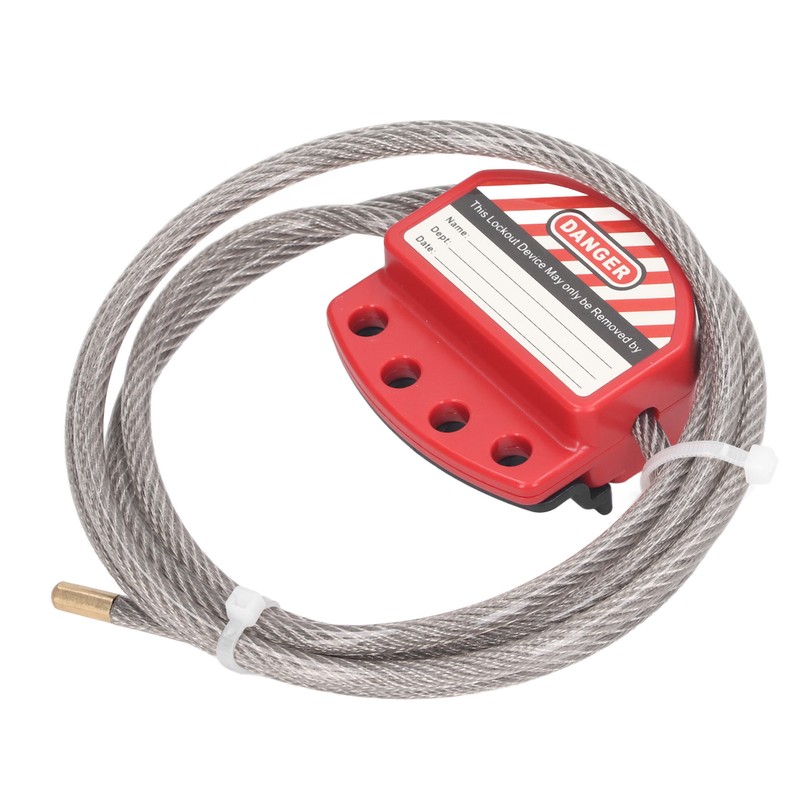 Tagout Cable Lock Adjustable Lockout Device Stainless Steel 4 Key