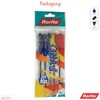 rorito 5 x 0.7mm Tip Fyro BLUE Ballpoint Pens Smudge