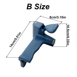 Edge Banding Trimmer, Handle Edge Banding Machine End Cutter Tail Trimming Woodworking Tool for Wood Furniture Cabinet - B