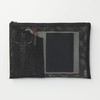 MUJI NDD45A9A Nylon Mesh Case with Pockets Black for A5