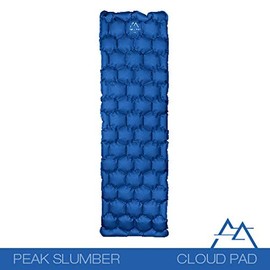 Peak Slumber: Cloud Camping Sleeping Pad - Mat, (Large), Ultralight, Best Sleeping Pads for Backpacking, Hiking Air Mattress - Lightweight, Inflatable & Compact, Camp Sleep Pad