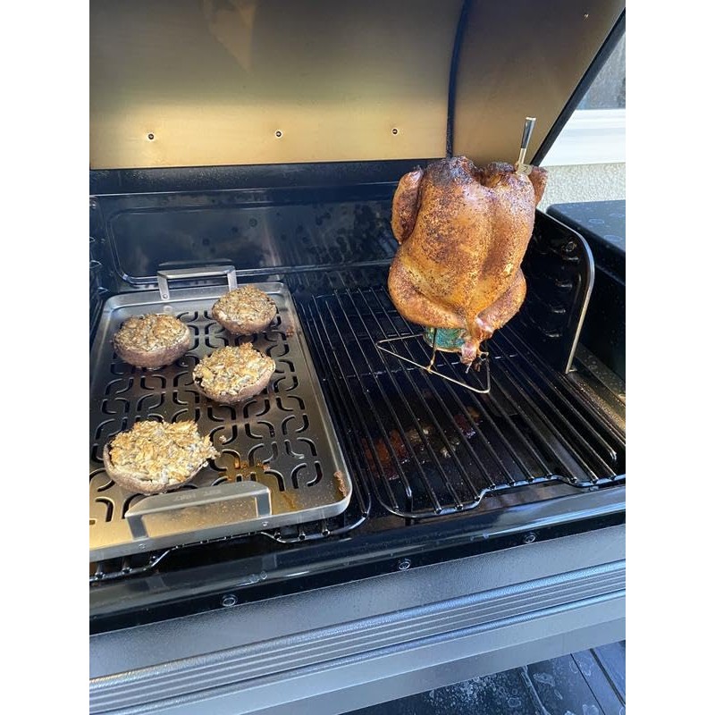 Stainless Steel Fish & Veggie Grill Tray for Traeger Grill