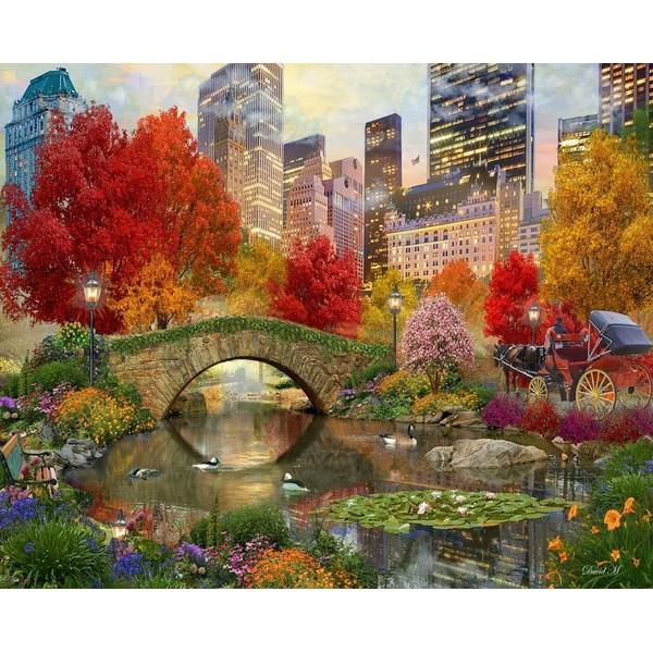 Springbok's 500 Piece Jigsaw Puzzle Central Park Paradise - Made in USA