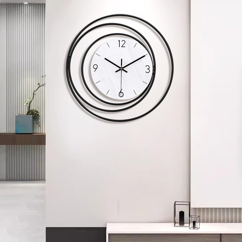 Decorative Wall Clock,Silent Non-Ticking Quality Quartz Movement Battery Operated,Large Wall