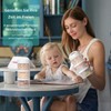 Termichy Milchpulver Portionierer Baby Stapelbar Milchpulver Aufbewahrungsbox 2 Stück (Weiß)