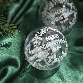 7Queen Extra Large Clear Ball Ornaments, Big Fillable Christmas Balls Shatterproof Ornament Baubles for DIY Crafts Christmas Wedding Party Decor (Clear-140mm/5.5inch=5PCS)