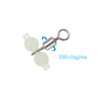 PATIKIL 20 Pack 3-Way Swivel Cross Line T-Turn Rolling Terminal