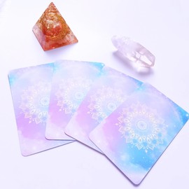 Orgonite Spiritual Power Oracle Card with Mini Orgonite with Natural Stone | Nana.O | 44 Cards [Genuine]