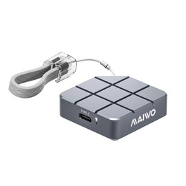 MAIWO Portable SSD 512GB External Solid State Drive, USB 3.2 GEN 2 Type-C Up to 1050MB/s, Mini NVMe SSD with 4K ProRes Videos for iPhone iPad MacBook macMini PS5, Aluminum (Grey)
