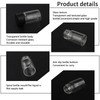 Unxuey Mini Sample Vials 7ml Black Screw Cap Travel Bottles