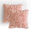 MIULEE 3D Rose Flower Pillow Cover Pack of 2 Decorative
