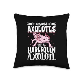 Creative Harlequin Axolotl Designs Be a Harlequin Axolotl Throw Pillow, 16x16, Multicolor