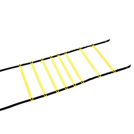 Yosoo - Escalera de entrenamiento deportivo de fútbol ajustable, 8 m, 16 peldaños para fútbol, herramienta de ejercicio de boxeo FootFitness con bolsa de transporte (#1 4M)