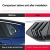 XITER 2PCS ABS Rear Side Window Louvers Sport Style Air