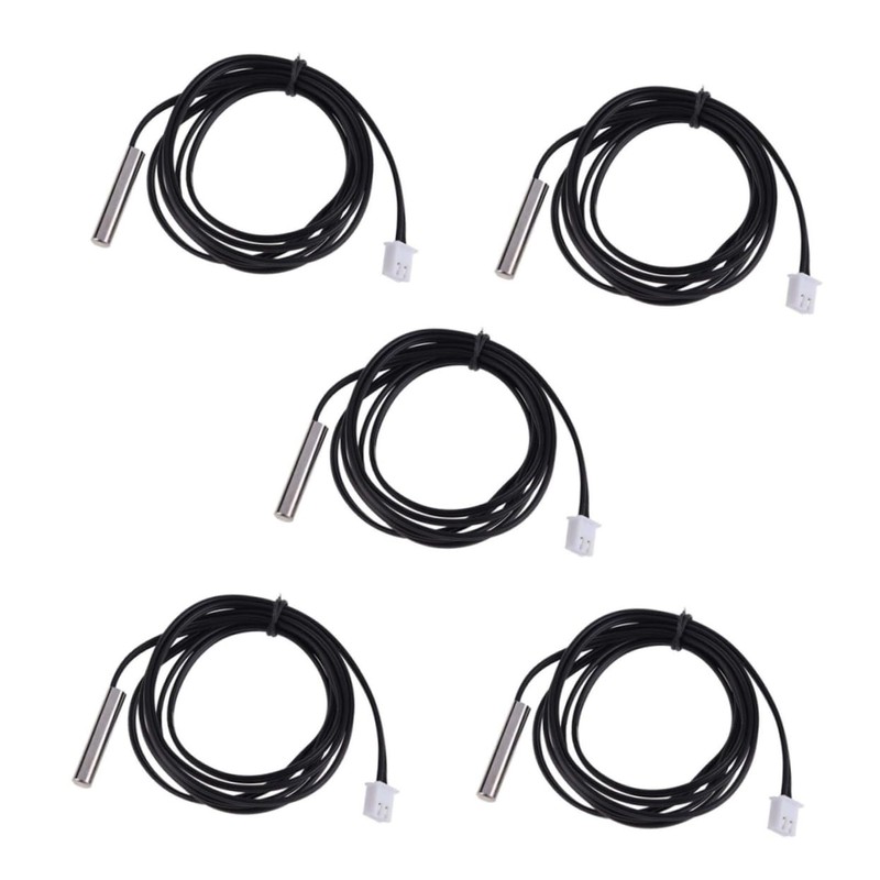 SOLUSTRE 5st Pt1000 Temperature Sensor Thermistor Heat Sensors Temperature Converter