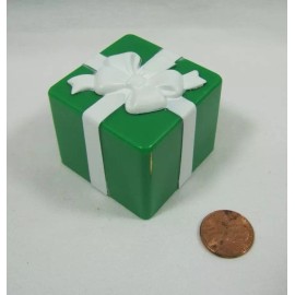 Fisher-Price NEW Fisher Price Little People GREEN CHRISTMAS HOLIDAY PRESENT GIFT 1.75"