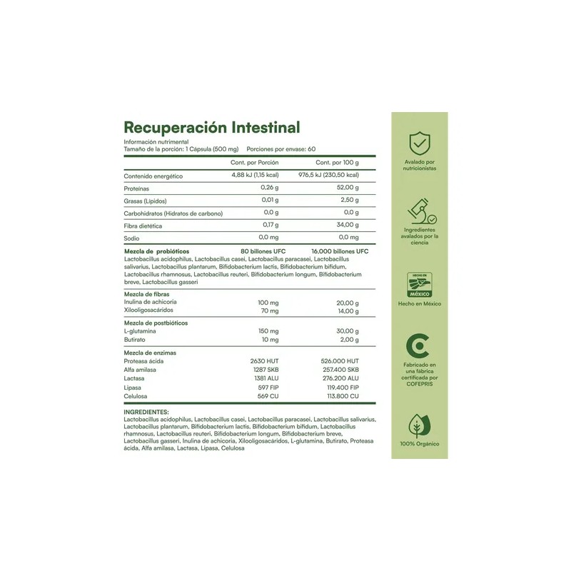 Zesty Nutrition Limpieza Días Pro Recuperación Intestinal Paquete Frascos Fórmula