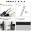 VINGLI 4Ft x 12Ft Black Pool Fence Swimming Pool Fence