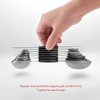 EDELIN Measuring Cups and Magnetic Measuring Spoons Set, Stainless Steel