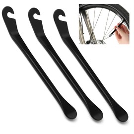 Pack of 3 Tyre Levers for Bicycle, Metal Tyre Levers for Tyre Change, Bicycle Tool for Repair, Strong and Robust Lever for Bicycle Tyre Assembly