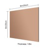 8x8 Inches Bronze Mirror Acrylic Sheet – 2 Pcs Reflective