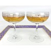 Michael Wainwright Truro Gold Champagne Coupe Glasses, Set of 2