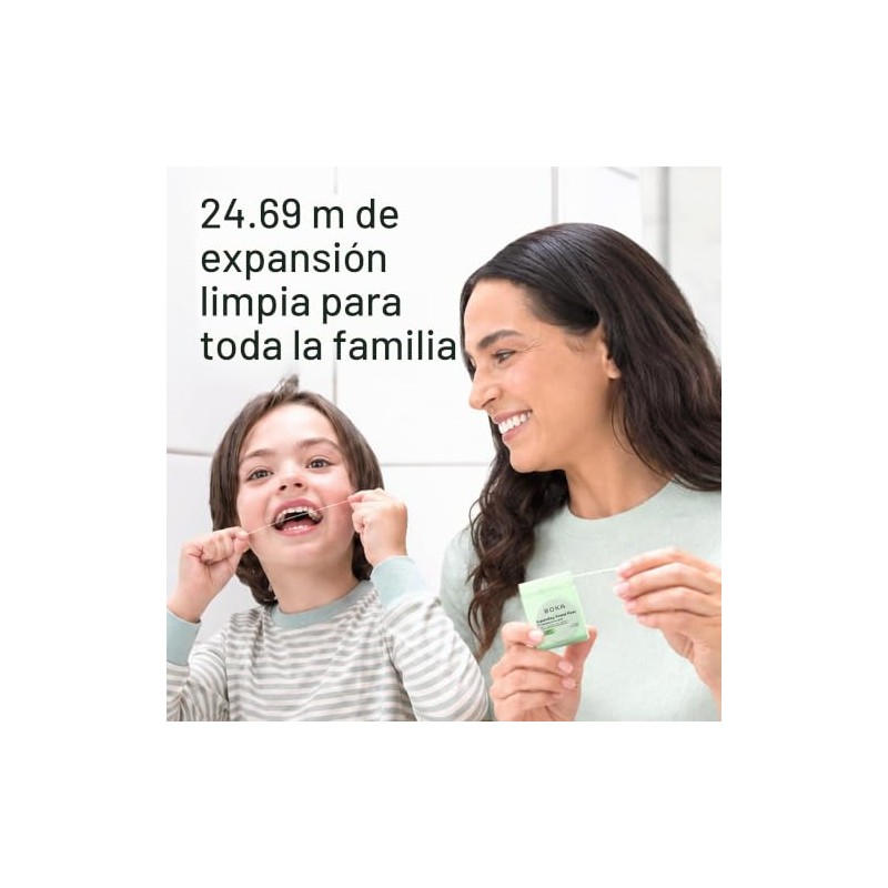 Boka Hilo de menta Ela Hecho de cera vegetal natural,