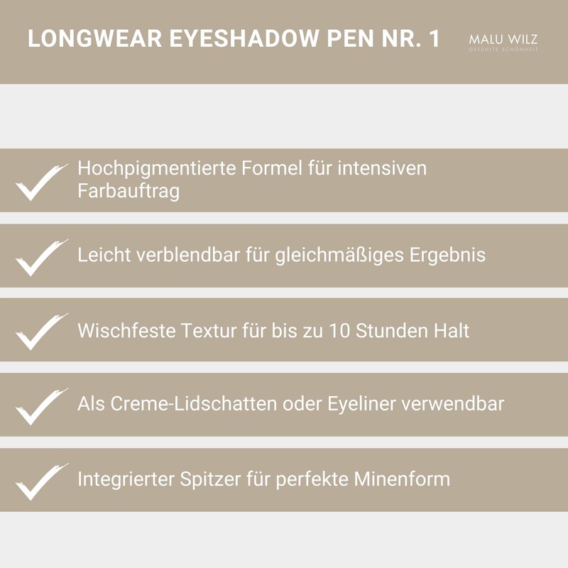 Malu Wilz Dekorative Longwear Eyeshadow Pen 1 golden sandy beach
