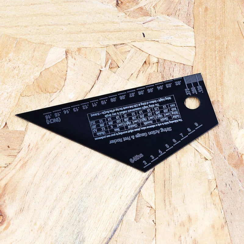 Alnicov Guitar String Action Gauge String Height Ruler Fret Rocker