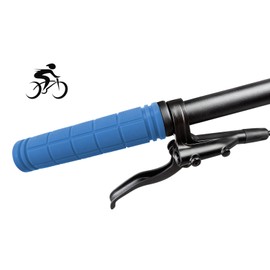 VIAUMBR Bicycle Grips Handlebar Grips Ergonomic Soft Rubber Non-Slip Road Bike Scooter MTB BMX Mountain Bike Trekking Bike eBike 120 mm Blue